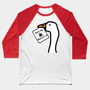 Goose With Bee My Valentine Card for Valentines Day Baseball T-Shirt